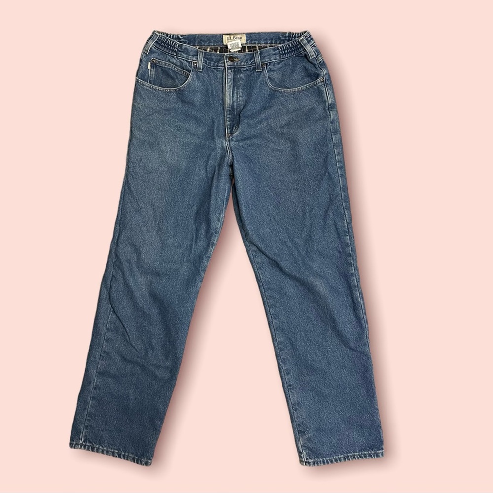 Men’s Double Lined LL Bean Jeans